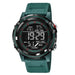 Digital Sports Watch LED Display Waterproof 50M - Green