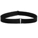 Waistband Women Invisible Belt Buckle Elastic Belt - Black