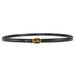 Belt Geometric Buckle for Trousers and Dresses - Black