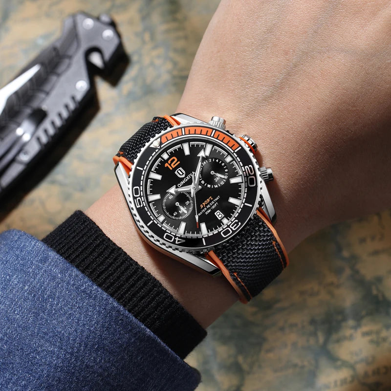 Wristwatch Chronograph Water Resistant Luminous