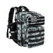 Tactical Backpack with Molle System and Bottle Holder - Black Grey