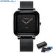 Square Mesh Dial Watch for Refined Everyday Timekeeping - Rose
