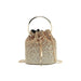 Glimmer Ring Beaded Evening Bag for Glamorous Moments - Fading Golden