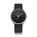 Casual Quartz Wristwatch with Simple Readable Dial - Black