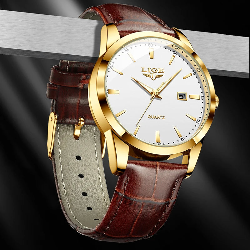 Elegant Quartz Watch with Date Display for Formal Wear