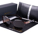 Cat Eye Polarized Sunglasses with Mirrored Lenses - Brown