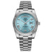 Luxury Watch with Date Window Roman Numeral Dial - Colour Ten