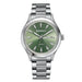 Watch With Week Date Calendar Quartz Dress Timepiece - Green Silver