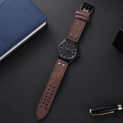 Analog Quartz Wristwatch Calendar Date Window