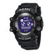 Sport Digital Watch with Backlight Chronograph - Black White