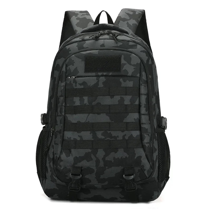 Travel Camping Backpack Large Capacity Nylon Outdoor - Black Camo