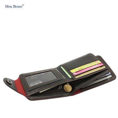 Skull Crest Bifold Wallet With Card Slot Organization