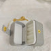 Portable Jewelry Box Organizer for Rings and Earrings - Grey