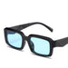 Rectangular Sunglasses Gradient Lenses UV400 Protection - Black Blue