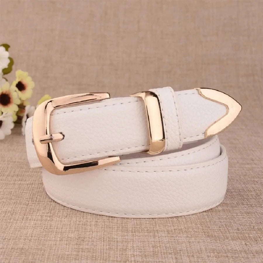 Belt with Pin Buckle Solid Strap