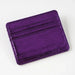 Slim Card Holder Wallet Lightweight Card Carrier - Dark Purple