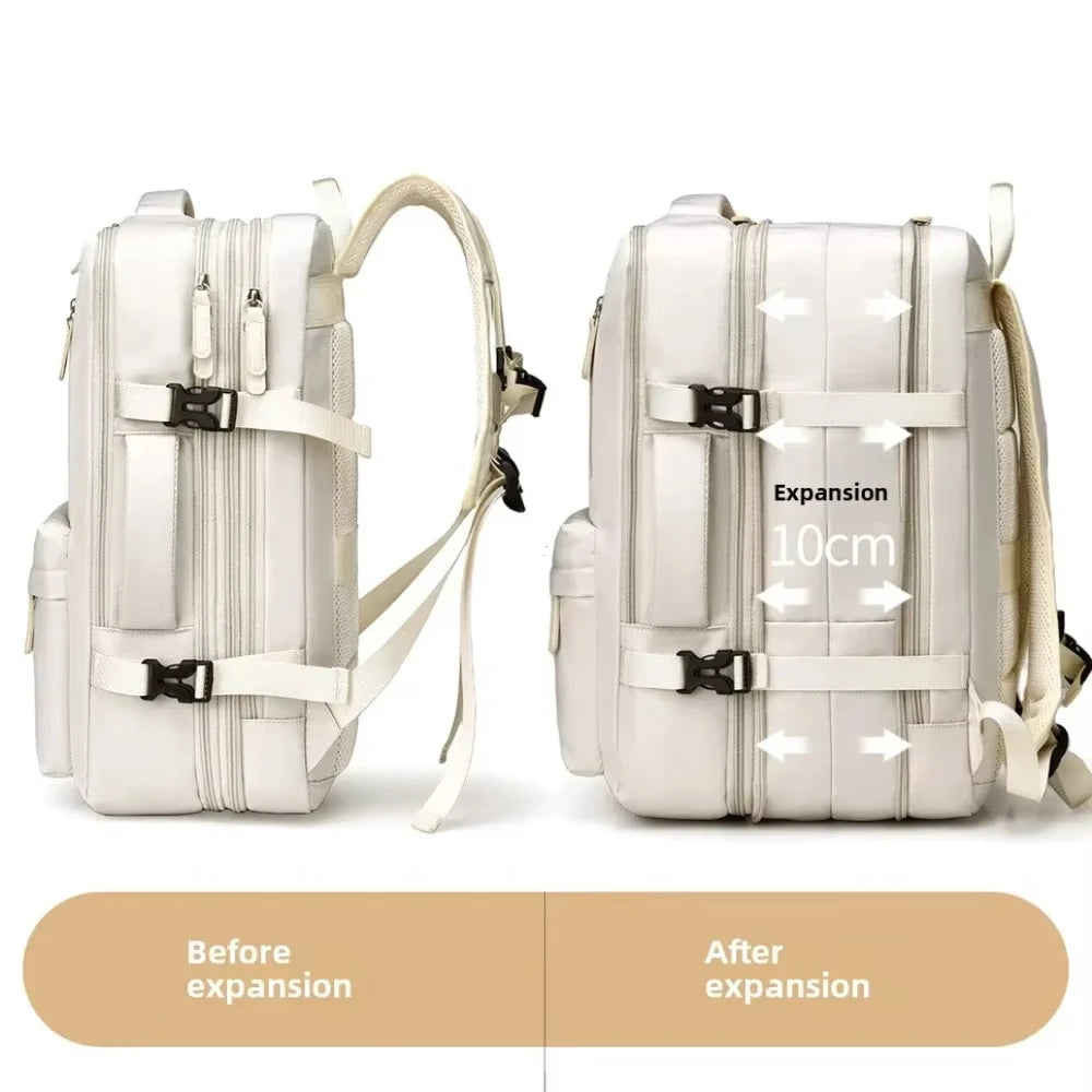 Expandable Cabin Backpack for Travel and Laptop Gear
