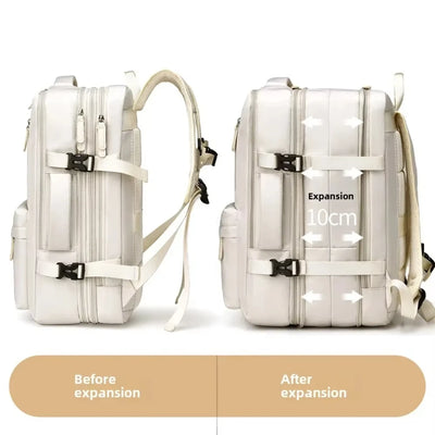 Expandable Cabin Backpack for Travel and Laptop Gear