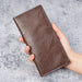 Long Ultra Thin Wallet for Cards And Cash Everyday - Coffee