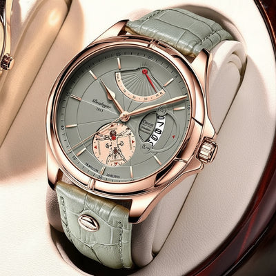 Watch: Precision Dial Timepiece with Classic Strap - WO2MEN