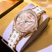 Watch Butterfly Dial Crystal Bezel and Luminous Hands - Pink