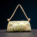 Shoulder Bag Embroidered Silk Floral Detailing - Color Seventeen