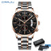 Nocturne Chronograph Dial Timepiece for Everyday Wear - Silver Rose