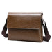 Shoulder Bag for Business Travel with Crossbody Strap - Brown