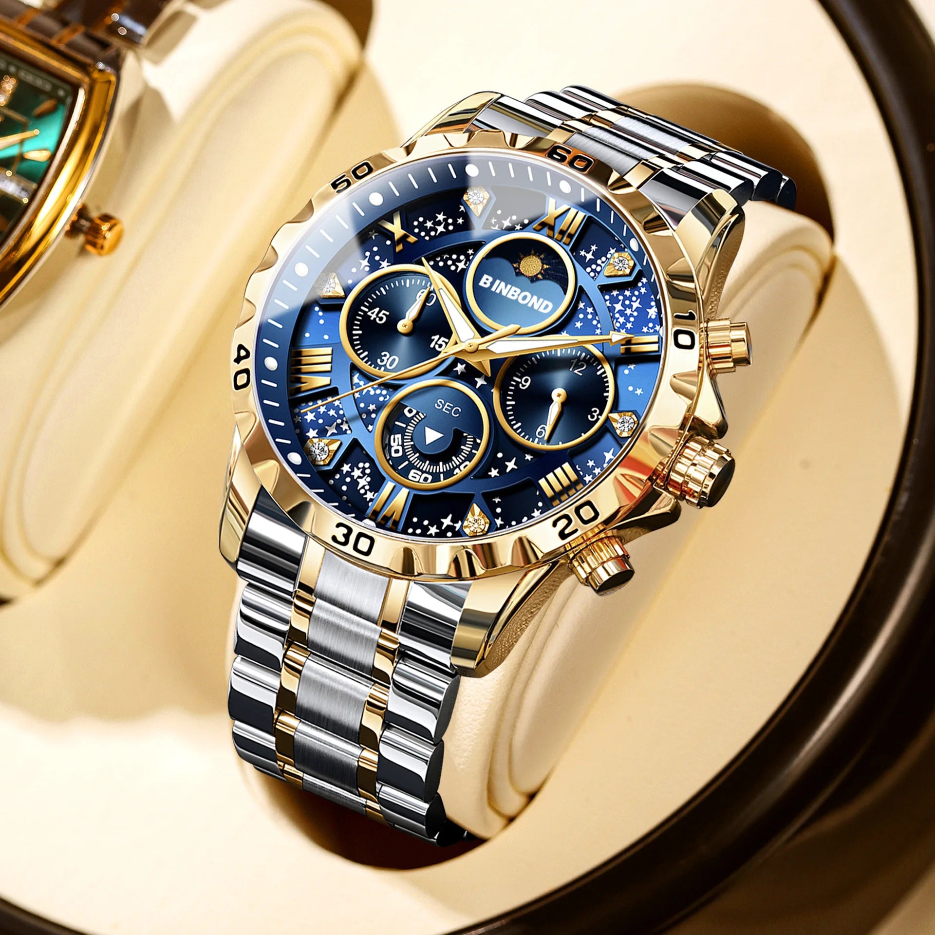 Wristwatch Moonphase Chronograph Timekeeping Masterpiece