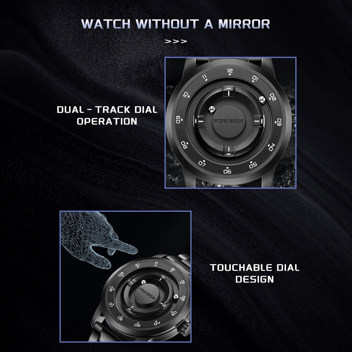 Planet Design Floating Magnetic Pointer Watch