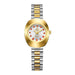 Quartz Wristwatch with Bracelet Clasp Adjustable Size - Gold Women