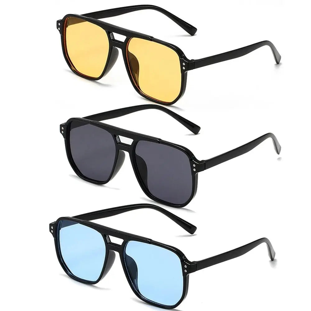 Square Frame Sunglasses UV400 Lenses for Adults