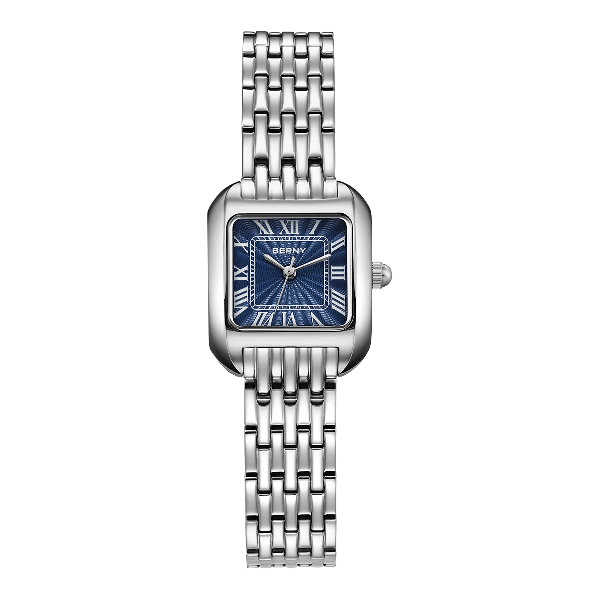 Square Women's Quartz Watch with Stainless Steel Band - Vls