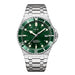 Automatic Diver Watch 300M Water Resistant Luminous - Silver Green