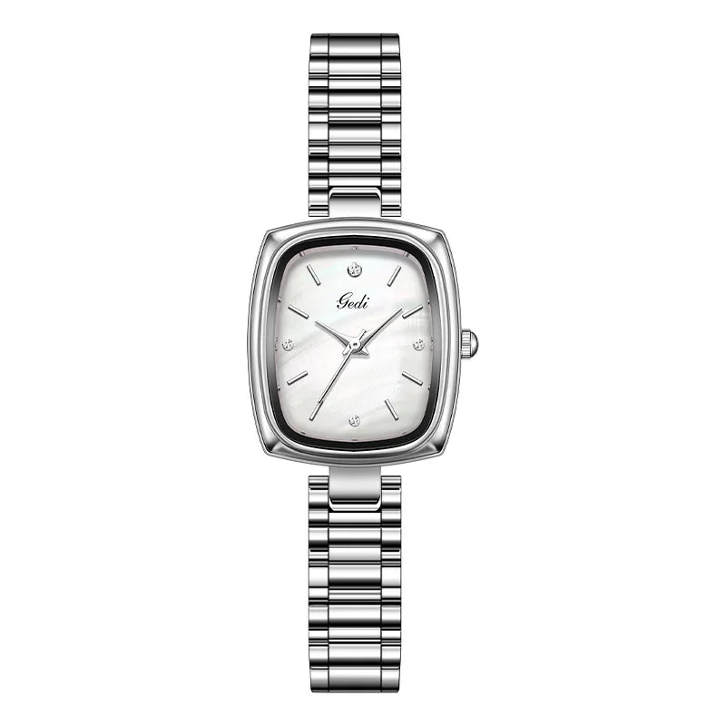 Retro TV Inspired Bracelet Watch Square Case Design