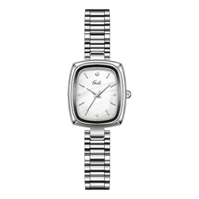 Retro TV Inspired Bracelet Watch Square Case Design