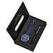 Timeless Calendar Quartz Watch Gift Box Set With Pen - Blue Silver