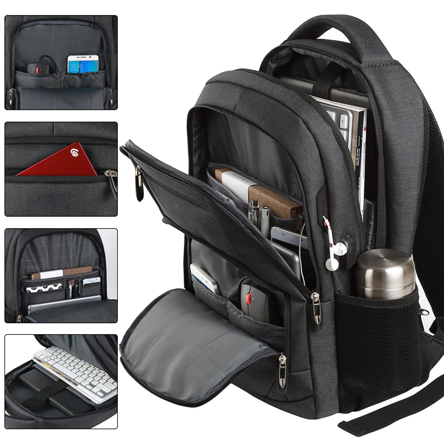 Backpack for Men Large Capacity Waterproof Laptop Interlayer