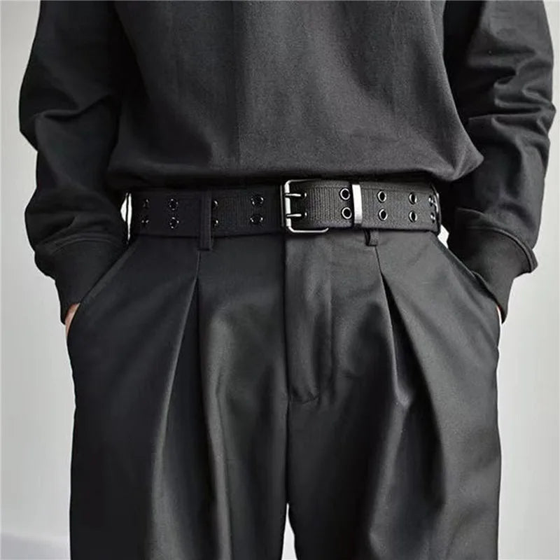 Belt with Grommet Eyelets And Adjustable Buckle