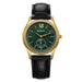 Ultra Thin Classic Dress Watch with Buckle Strap - Green