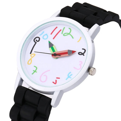 Watch Pencil Design Digital Quartz Movement Everyday