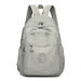 Large Capacity Backpack with Multiple Internal Pockets - Light Grey