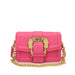 Handbag Crossbody With Ornate Lock and Chain Strap - Pink