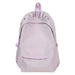 Large Capacity Everyday Backpack With Multiple Pockets - Purple