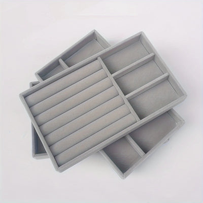 Stackable Jewelry Display Tray for Rings and Earrings