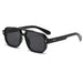 Sunglasses Double Bridge UV400 Eyewear - Black Black