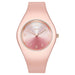 Quartz Movement Watch Minimalist Round Dial for Daily - Rose