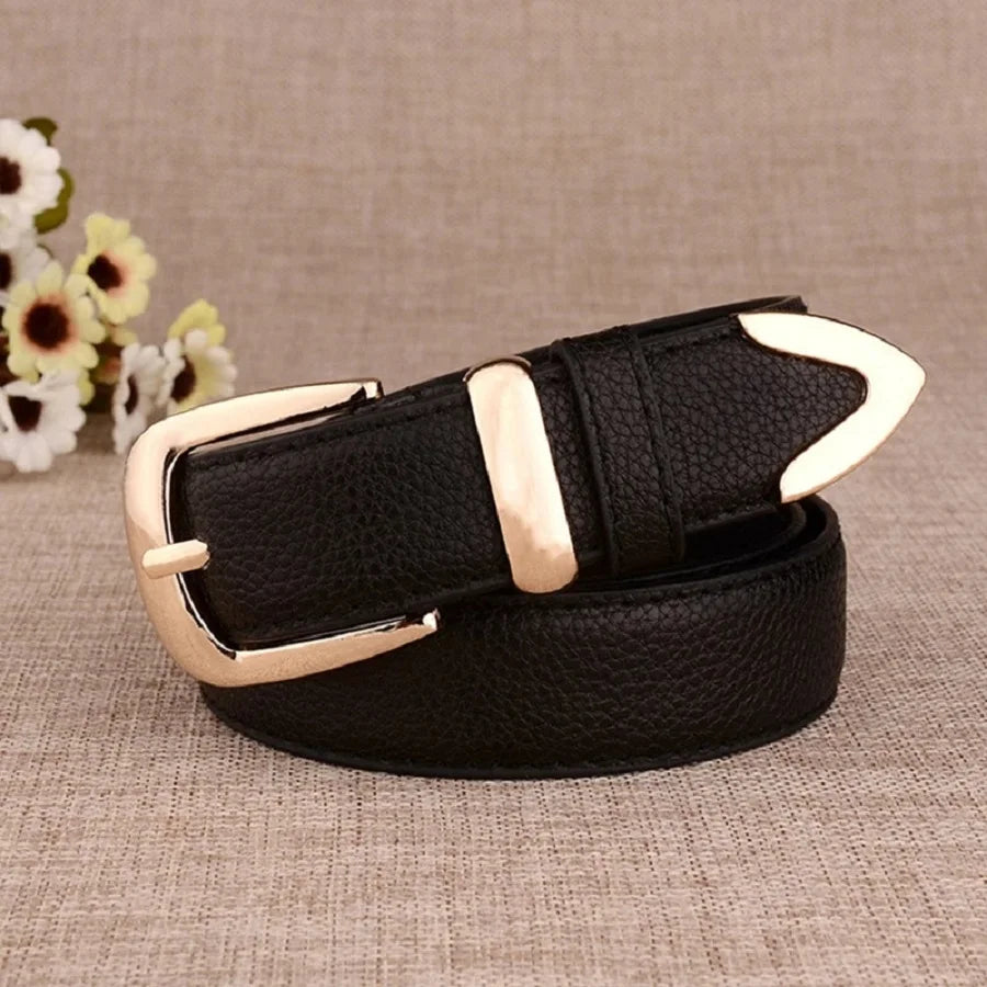 Belt with Pin Buckle Solid Strap