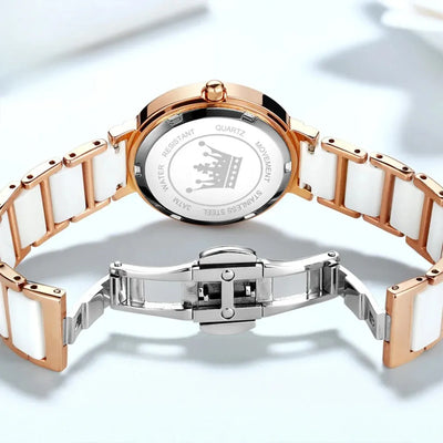 Watch with Clean Dial and Refined Link Bracelet Design - WO2MEN