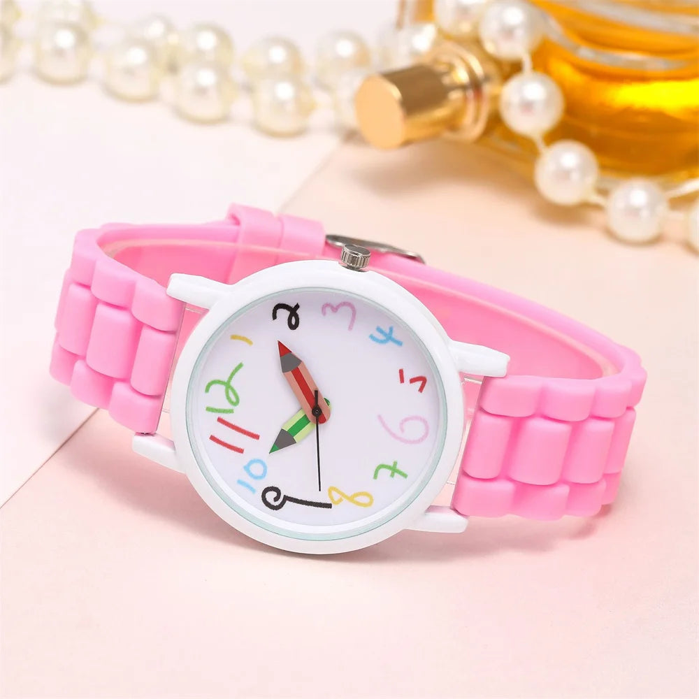 Watch Pencil Design Digital Quartz Movement Everyday